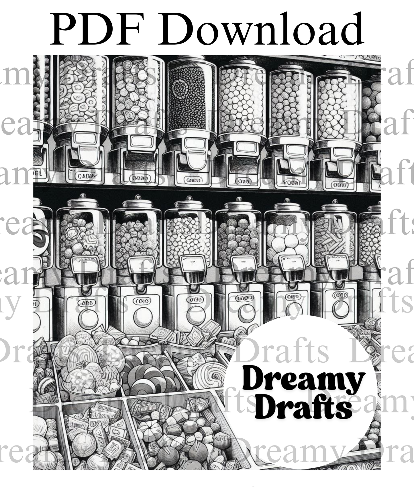Candy Shop - Coloring Pages