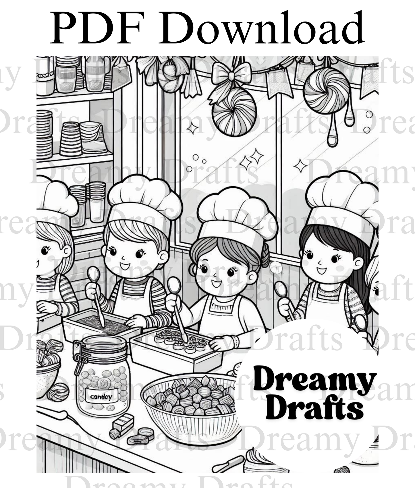Candy Shop - Coloring Pages
