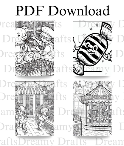Candy Shop - Coloring Pages