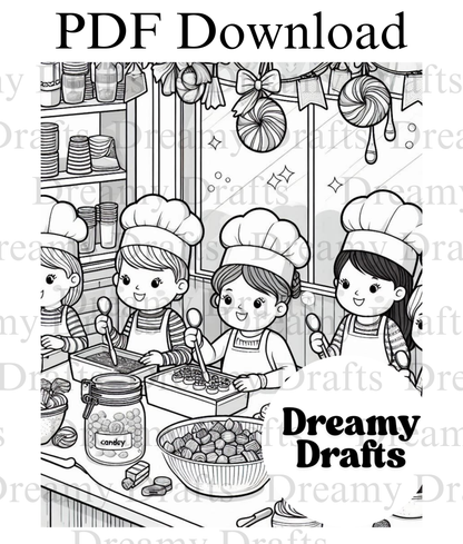 Candy Shop - Coloring Pages