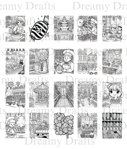 Candy Shop - Coloring Pages